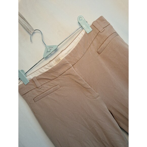 J. Crew Factory Lexie Pants Tan Stretch Straight Leg Career C9716 Size 4R - Picture 3 of 12